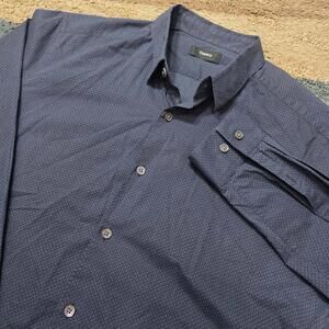 Theory Men  Blue Long-Sleeve Dress Shirt  L Pre-owned